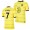 Men's N'Golo Kante Chelsea 2021-22 Away Jersey Yellow Replica