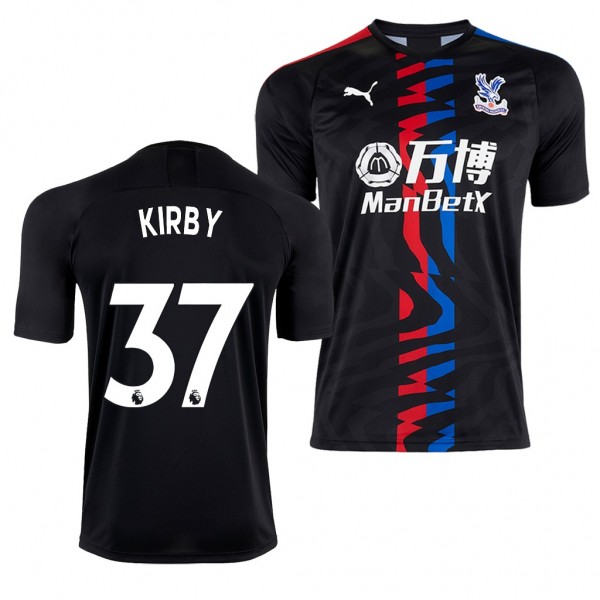 Men's Crystal Palace Nya Kirby Away Black Jersey 19-20