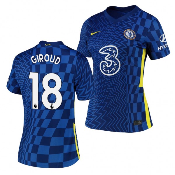 Women's Olivier Giroud Jersey Chelsea Home Blue 2021-22
