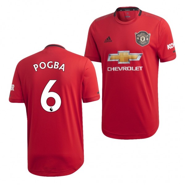 Men's Manchester United Paul Pogba 19-20 Official Red Jersey