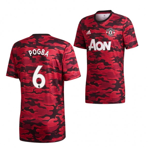 Men's Paul Pogba Manchester United Pre-Match Jersey Red