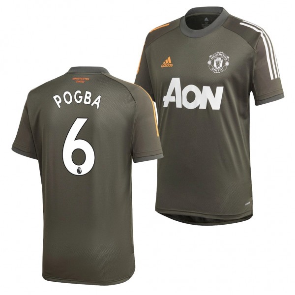 Men's Paul Pogba Jersey Manchester United Training Olive 2020-21