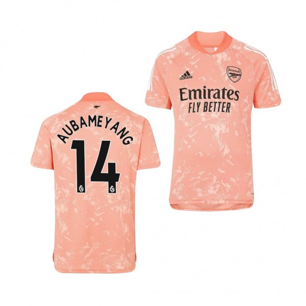 Men's Pierre-Emerick Aubameyang Arsenal Pre-Match Jersey Pink Replica