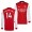Men's Arsenal Pierre-Emerick Aubameyang 2021-22 Home Jersey Replica Red White