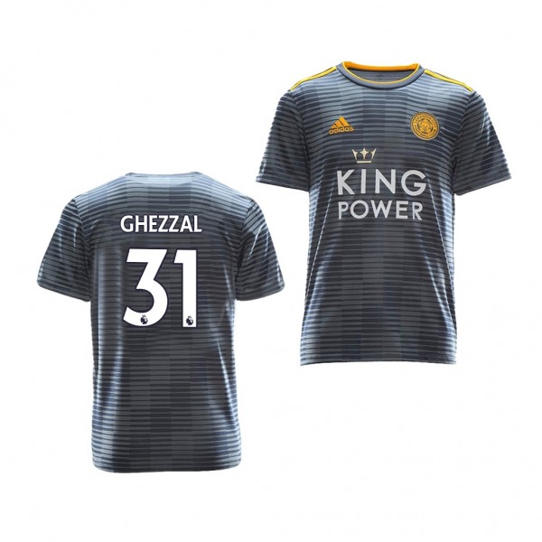 Youth Away Leicester City Rachid Ghezzal Jersey Gray