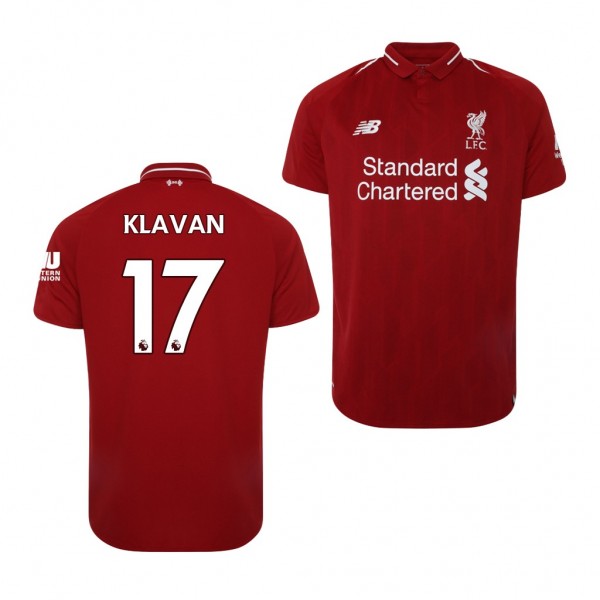 Men's Liverpool Home Ragnar Klavan Jersey Red