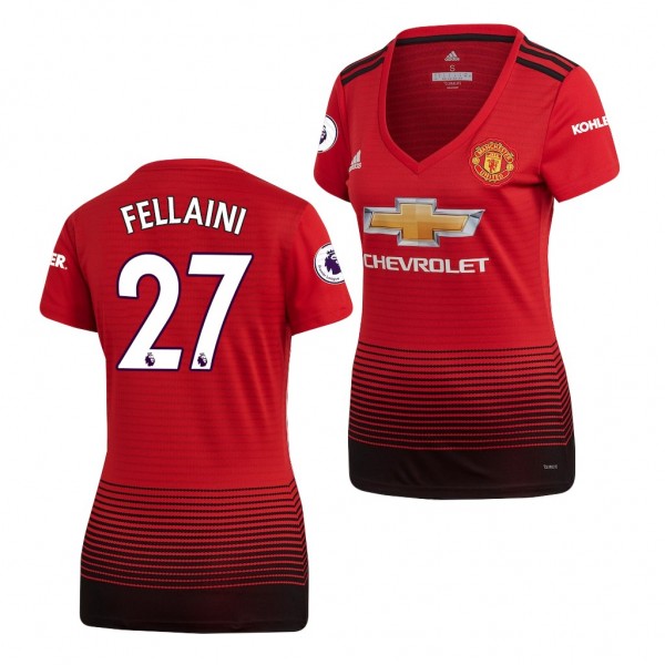 Women's Manchester United Marouane Fellaini Replica Jersey Red