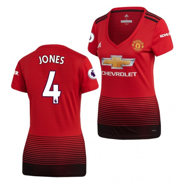 Women's Manchester United Phil Jones Replica Jersey Red