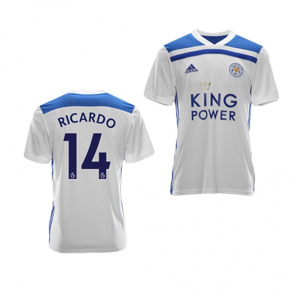 Men's Third Leicester City Ricardo Jersey White