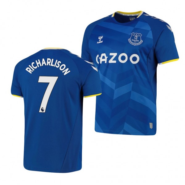 Men's Richarlison Everton 2021-22 Home Jersey Blue Replica