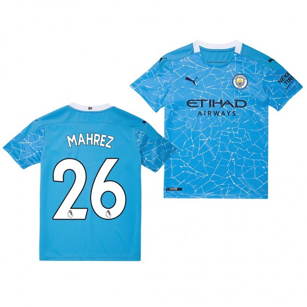 Youth Riyad Mahrez Manchester City Home Jersey 2020-21