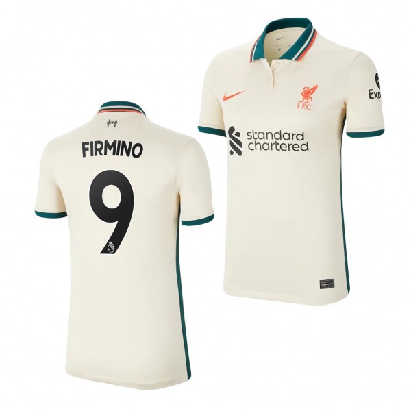 Women's Roberto Firmino Jersey Liverpool Away Tan Replica 2021-22