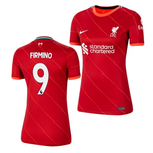 Women's Roberto Firmino Jersey Liverpool Home Red Replica 2021-22