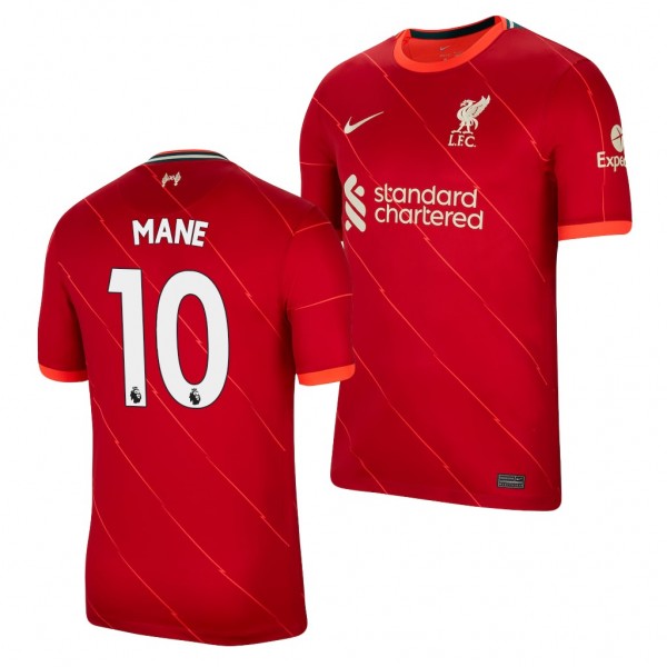 Men's Sadio Mane Liverpool 2021-22 Home Jersey Red Replica