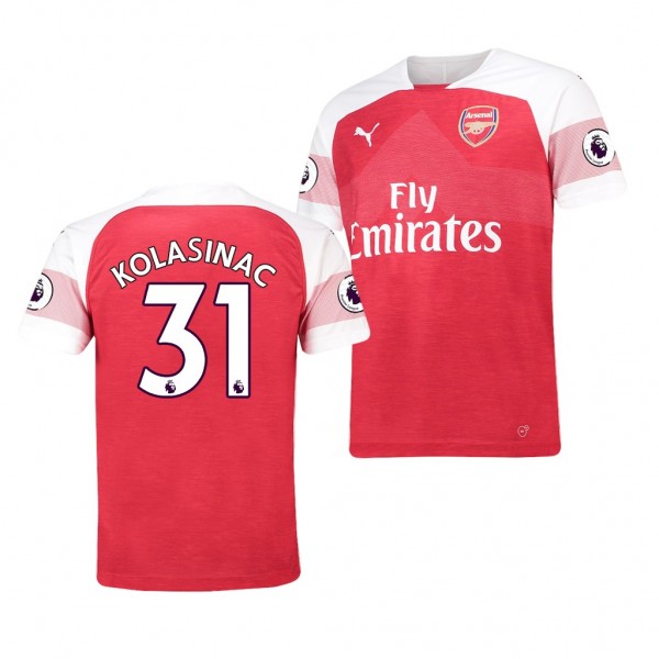 Men's Arsenal Replica Sead Kolasinac Jersey Red