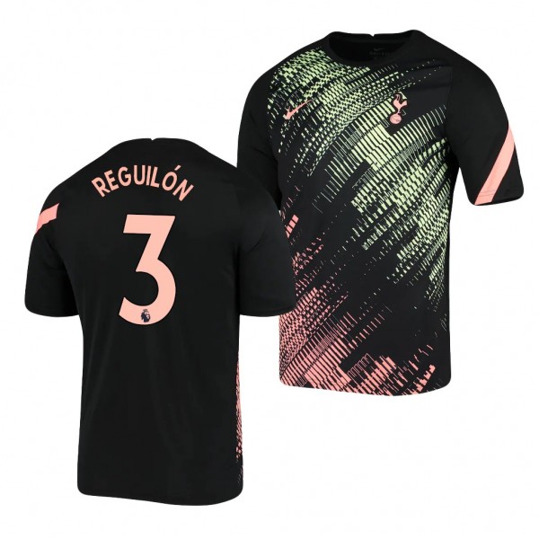 Men's Sergio Reguilon Tottenham Hotspur Pre-Match Jersey Black 2021 Replica