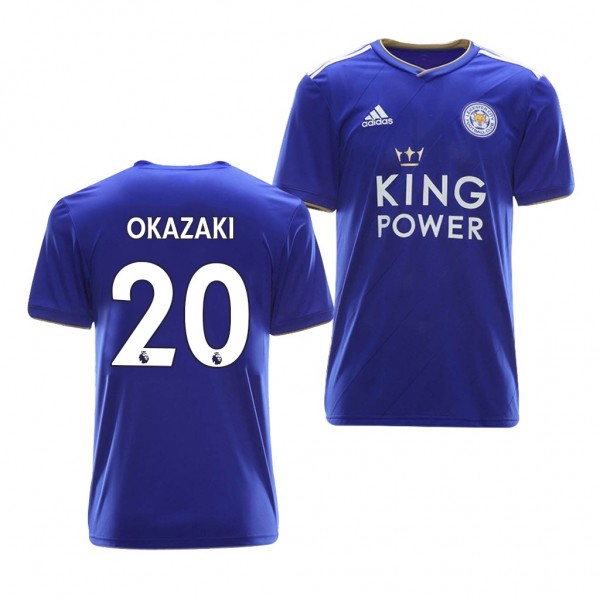 Men's Leicester City Home Shinji Okazaki Jersey Royal