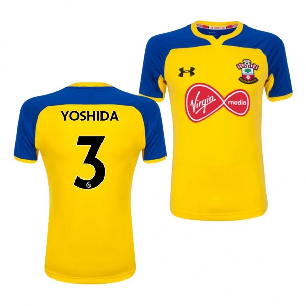 Men's Southampton Maya Yoshida Away Yellow Jersey