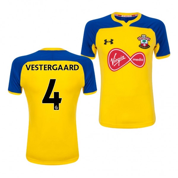 Men's Southampton Jannik Vestergaard Away Yellow Jersey