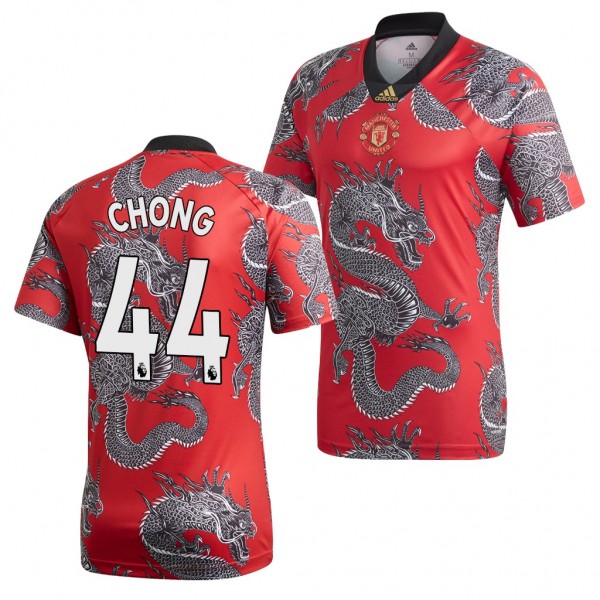 Men's Manchester United Tahith Chong Jersey Chinese New Year Dragon 2020