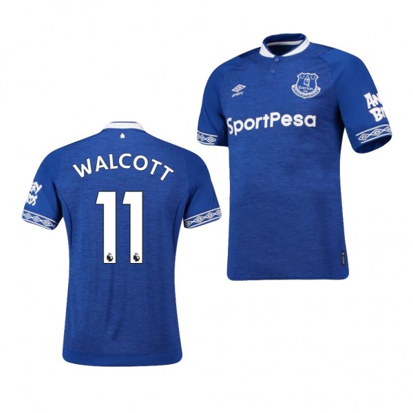 Men's Everton Home Theo Walcott Jersey Blue