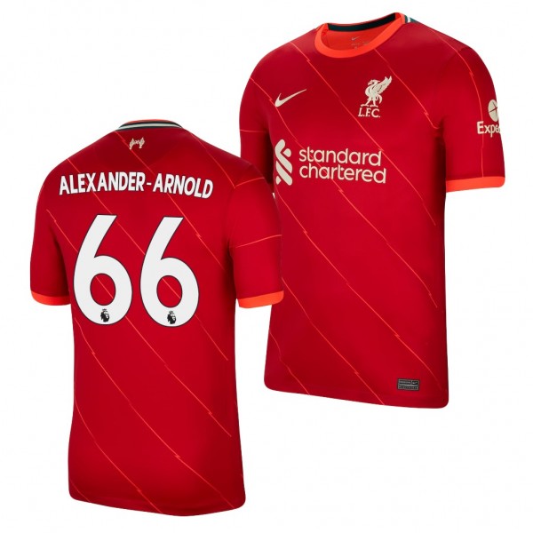 Men's Trent Alexander-Arnold Liverpool 2021-22 Home Jersey Red Replica