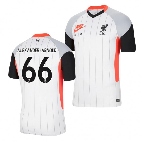 Men's Trent Alexander-Arnold Liverpool Fourth Jersey White Air Max