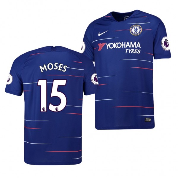 Men's Chelsea Replica Victor Moses Jersey Home
