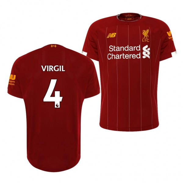 Men's Liverpool Virgil Van Dijk 19-20 Home Jersey