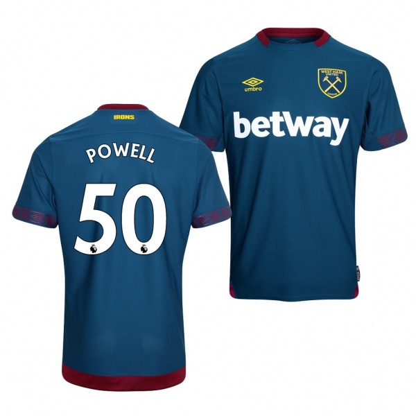 Men's West Ham United Joe Powell Away Dark Teal Jersey