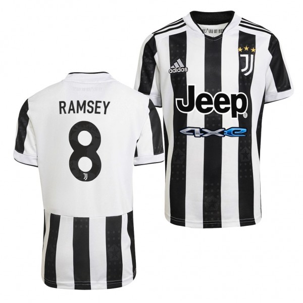 Men's Aaron Ramsey Juventus Home Jersey Replica White 2021-22
