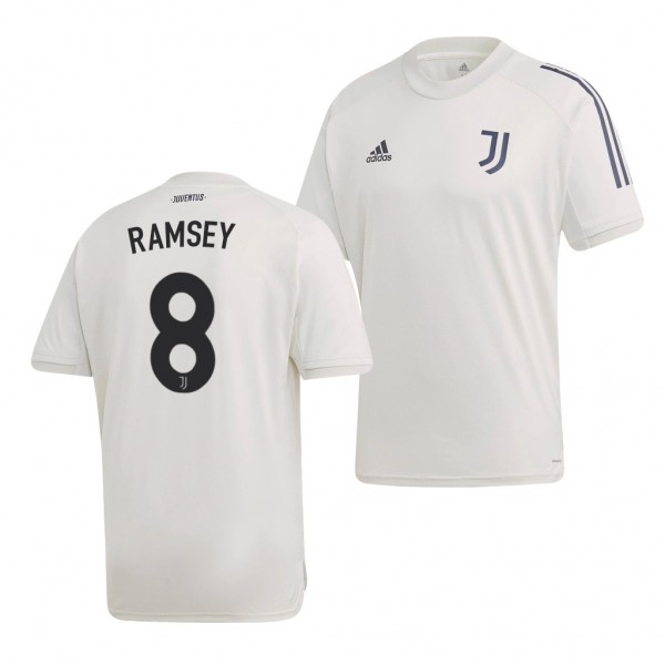 Men's Aaron Ramsey Juventus Training Jersey White 2020-21