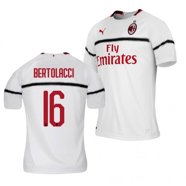 Men's AC Milan Andrea Bertolacci Away White Jersey