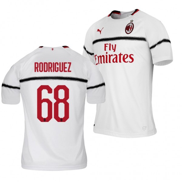 Men's AC Milan Ricardo Rodriguez Away White Jersey
