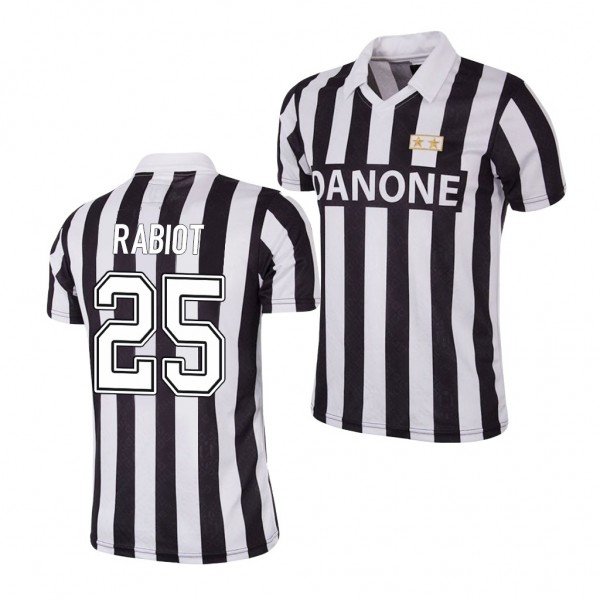 Men's Adrien Rabiot Juventus Home Jersey Black White 1992-1993