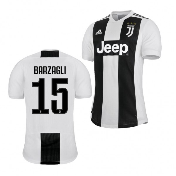 Men's Juventus Home Andrea Barzagli Jersey Replica