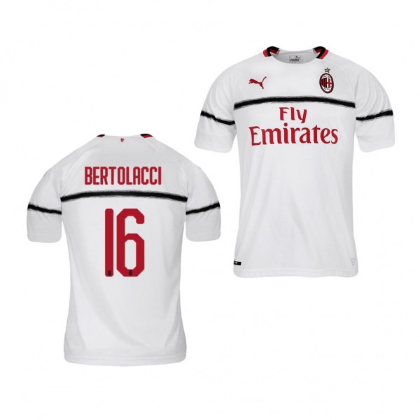 Men's Away AC Milan Andrea Bertolacci White Jersey