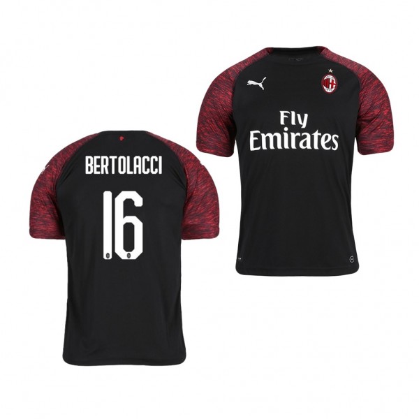 Men's Third AC Milan Andrea Bertolacci Jersey Black
