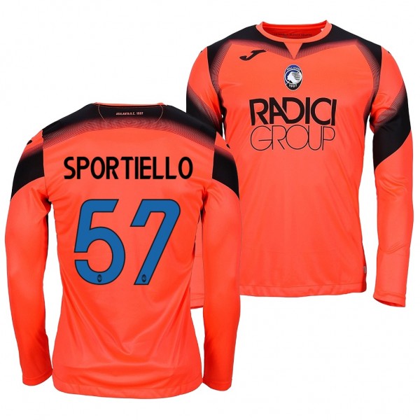 Men's Atalanta Marco Sportiello Jersey Goalkeeper 19-20 Long Sleeve Joma