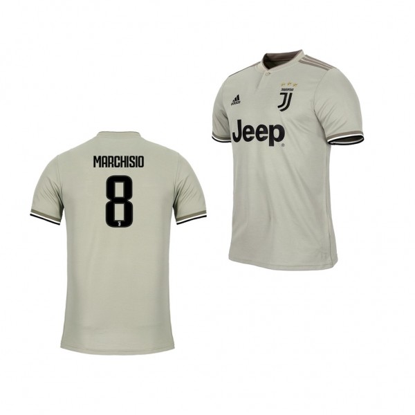 Men's Away Juventus Tan Claudio Marchisio Jersey