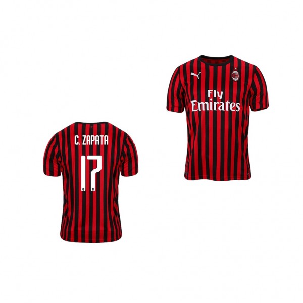 Men's 19-20 AC Milan Cristian Zapata Home Official Jersey For Cheap