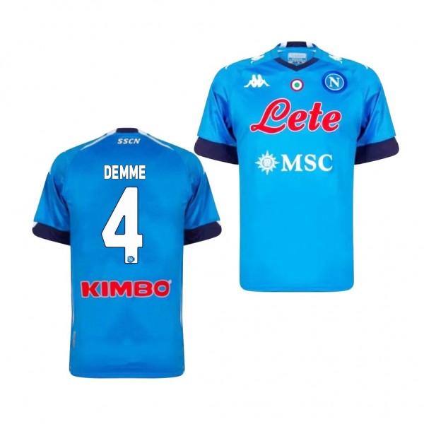 Men's Diego Demme SSC Napoli Home Jersey Blue 2020-21 Replica