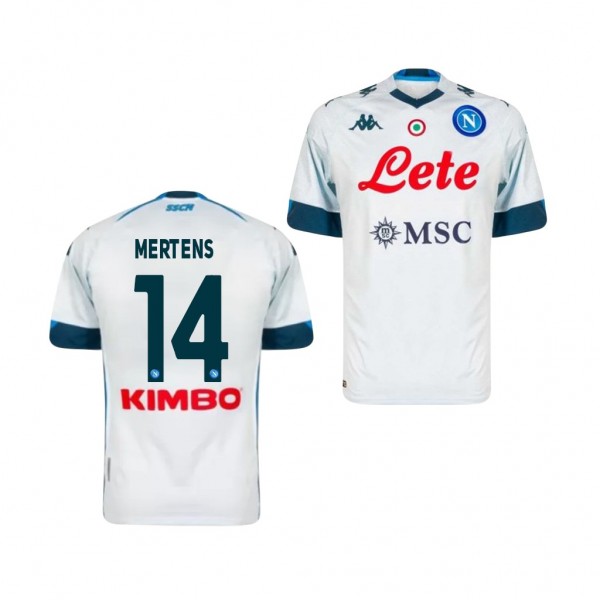 Men's Dries Mertens SSC Napoli Away Jersey White 2020-21 Replica