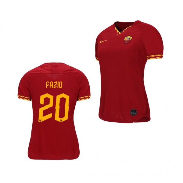 Men's AS Roma Federico Fazio 19-20 Red Home Jersey For Cheap