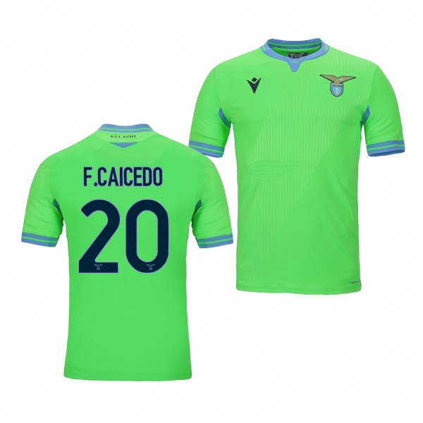 Men's Felipe Caicedo Lazio Away Jersey Green