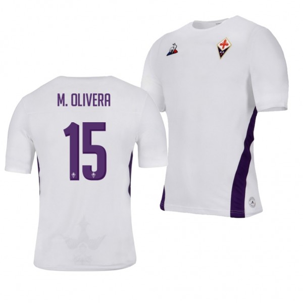 Men's Fiorentina Maximiliano Olivera Away White Jersey