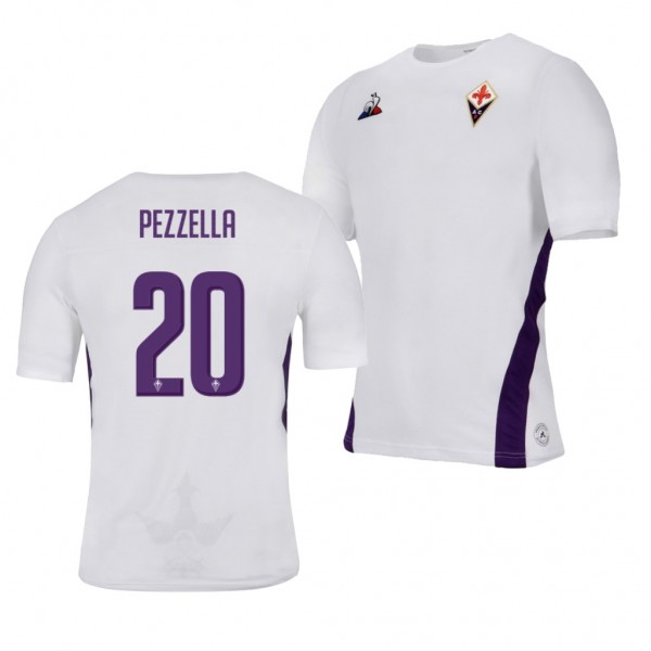 Men's Fiorentina German Pezzella Away White Jersey