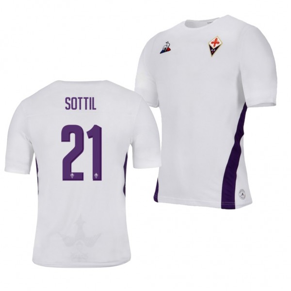 Men's Fiorentina Riccardo Sottil Away White Jersey