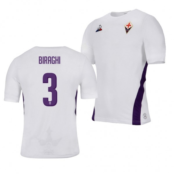 Men's Fiorentina Cristiano Biraghi Away White Jersey