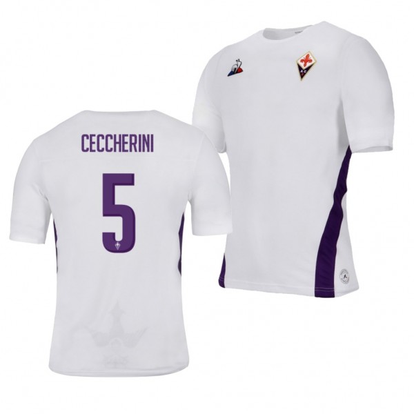 Men's Fiorentina Federico Ceccherini Away White Jersey